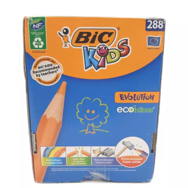 BIC Kids Evolution ECOlutions Set Matite Colorate Senza Legno für Kinder-Farbsti