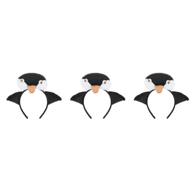 Confezione da 3 confezioni fascia per capelli imbottita pinguino fascia per testa oceano bambino