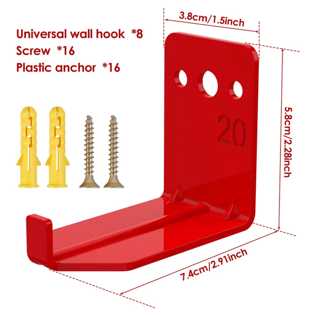 8PCS FIRE EXTINGUISHER Bracket Universal Fire Extinguisher Hook Metal