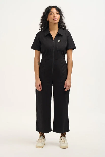 LUCY YAK Ragan Jumpsuit ORGANIC COTTON Black Size UK 30 49.99 PicClick UK