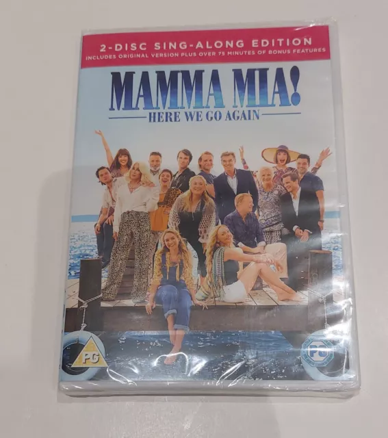 Mamma Mia! Here We Go Again. 2 Disc Sing-Along Edition (Pierce Brosnan 2018 DVD)