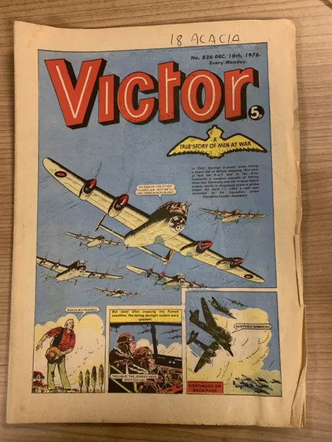 Victor comic No# 826 December 18th 1976 Good Condition