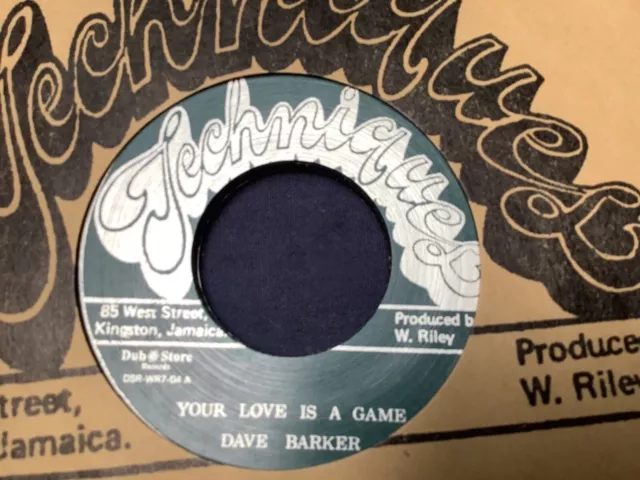 Dave Barker , Your Love Is A Game , Lonely Man  ,7” Techniques