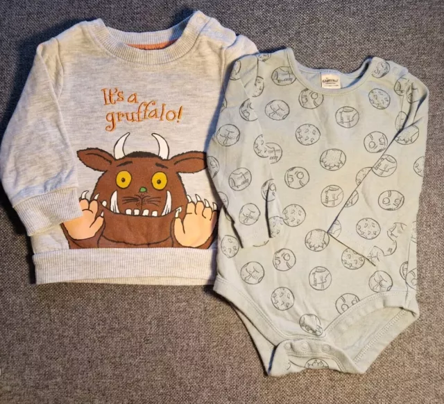 The Gruffalo Bundle 3-6 Months Unisex Baby Vest & Jumper Girl Boy (D88)
