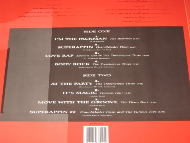 THE ENJOY STORY 4 LP Set - Various Art. Original 1988 Rap Compilation LPs Vinyl 3