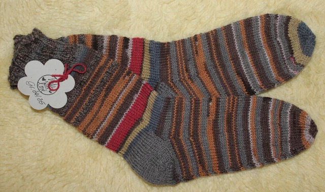 Socken handgestrickt Gr. 34 / 35  Markenwolle Strümpfe Regia Schachenmayr Gründl