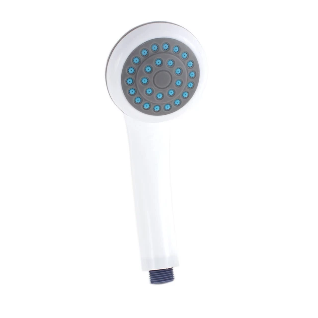 Baño 1/2BSP Tiro Plástico Manual Spray Cabezal De Ducha w Soporte