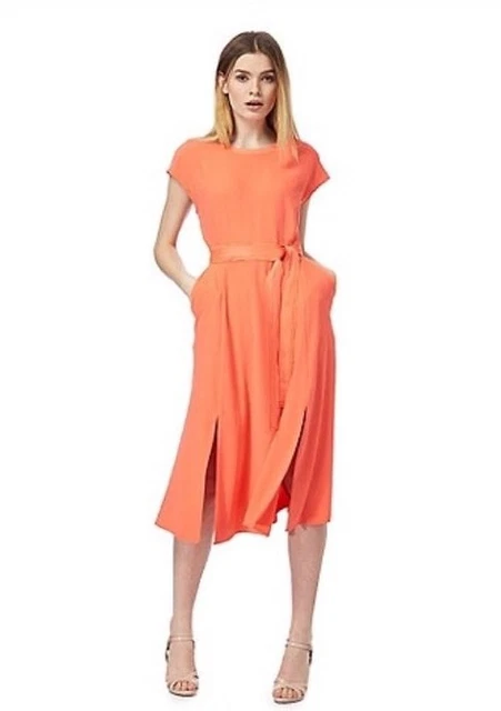 open lace back dress Jasper Conran Women's Red Floral Maxi Dress Size 12 – Preworn main image 1