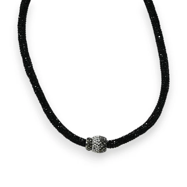 Collier Ras De Cou Strass Noir - Zircon - Couleur Vert - Neuf Avec étiquettes