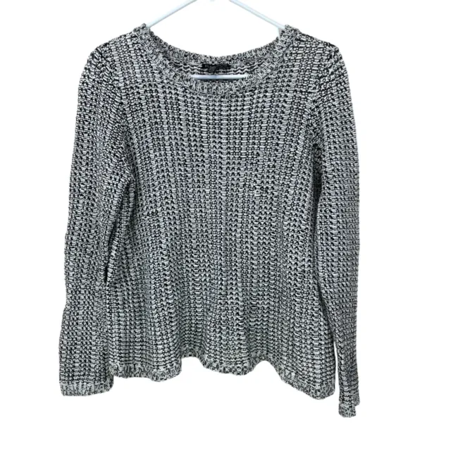 Eileen Fisher Sweater Womens Size M Organic Cotton Linen Blend Pullover