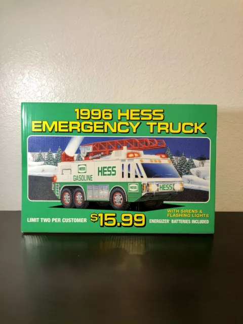 1996 Hess Toy Truck Advertising Poster Dispenser Side & Topper Bundle 3