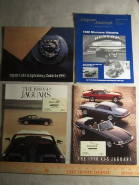 JAGUAR FACTORY DEALER BOOKLETS & Jaguar Journal   1989-90-92 etc.
