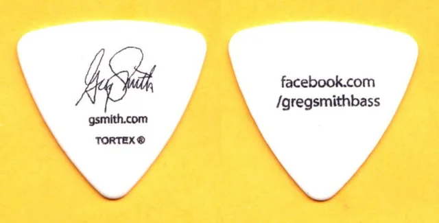 Ted Nugent Greg Smith Signature White Bass Guitar Pick - 2014 Shut Up & Jam Tour