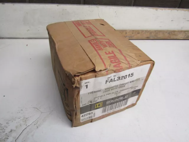 Square D Circuit Breaker Fal32015 15Amp 240Volt 3Pole New In Box Factory Sealed