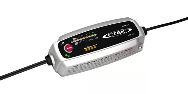 Chargeur batterie camping car CTEK MXS 5.0 MXS5 12V 5A de 1.2-100ah 2