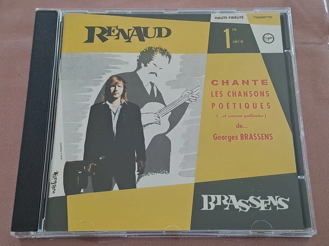 Renaud chante les chansons poétiques de Georges Brassens CD en Très Bon état !