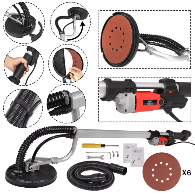 Drywall Sander 800W Commercial Electric Adjustable Variable Speed Sanding Pad 3