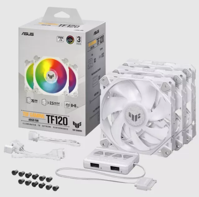 ASUS TUF Gaming TF120 ARGB Ventilateur 3 Pack inkl. RGB-Cont