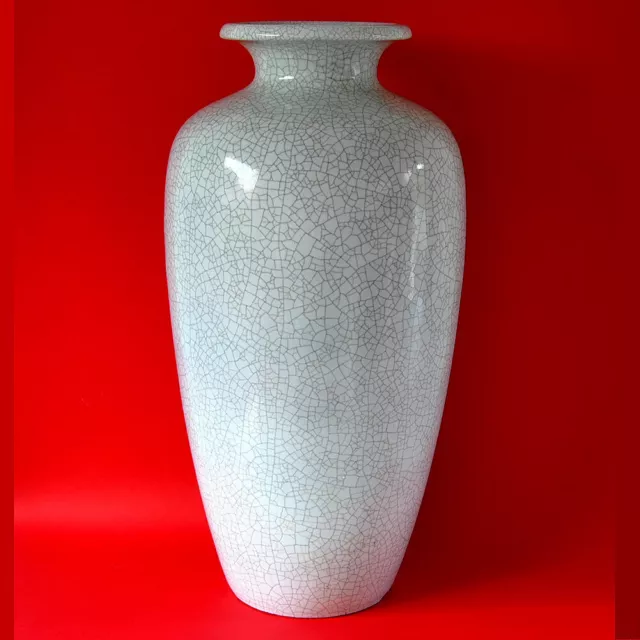 XXL Bodenvase, Karlsruher Majolika Nr. 5062, Höhe 57 cm, 30er Jahre