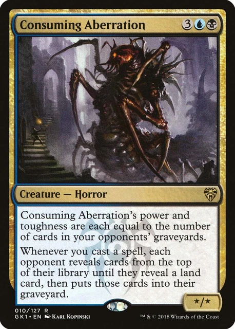 Consuming Aberration 1x FOIL GTC MTG Gatecrash Rare MINT blue black