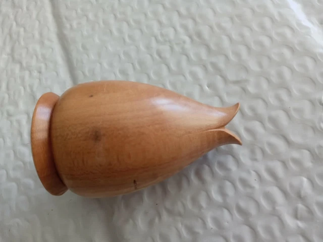 Hand Carved Wooden Piece Signed Unusual Art Found FL Estate Sale You Must Look