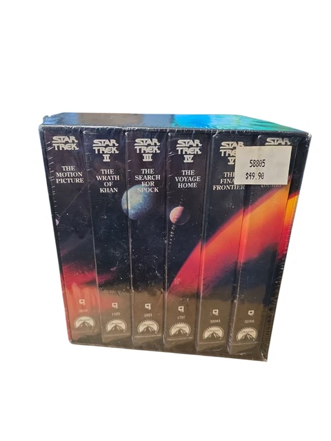 STAR TREK THE Movie Collection Box Set of 6 Original VHS Brand New ...