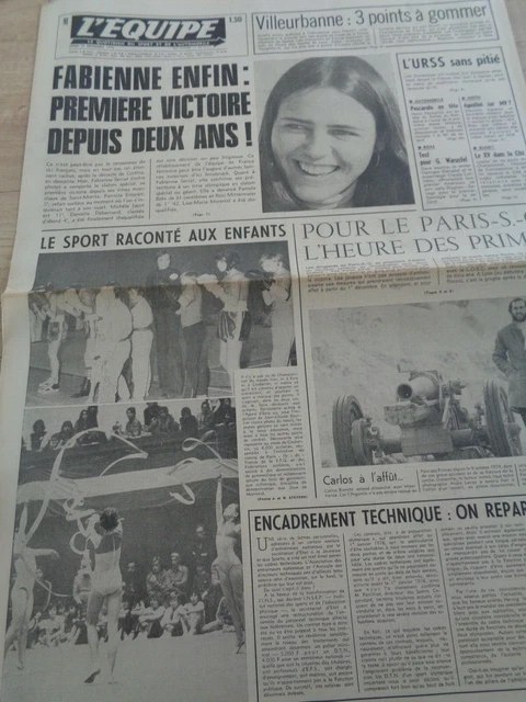 L'Equipe Journal 19/12/1975; Piazza à St-Etienne/ Tours Basket