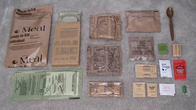 MRE Menu 1-24 Ration Meal Ready to Eat Neu US Army 1. Stk NATO 2