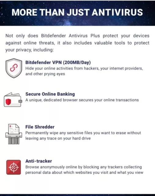 Bitdefender Total Security 10 STCK. Geräte 2 Jahre (AKTIVIERUNGSKARTE PER POST) NEU 3