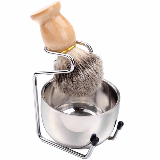 Strumento da barba bambù set viso spazzolino da barba