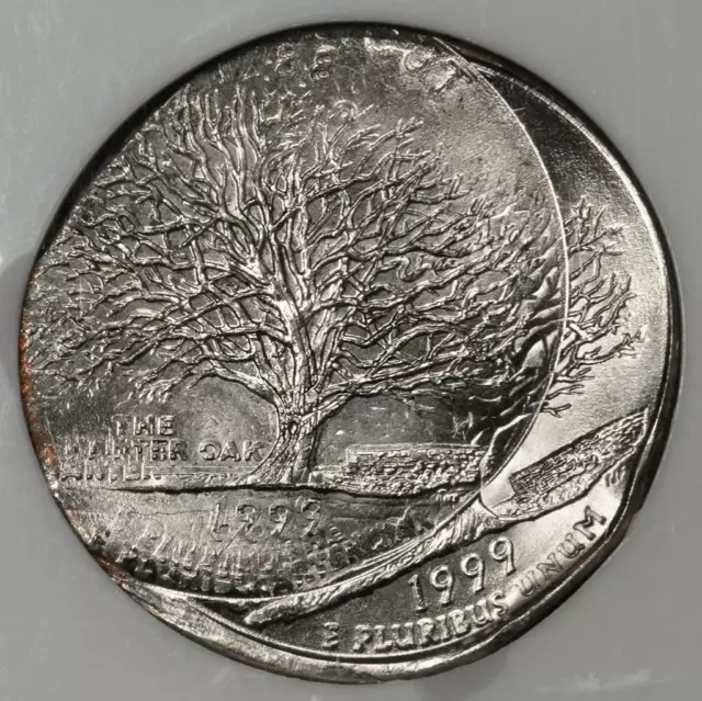 1999 NGC MS64 Multiple Struck Connecticut Quarter Mint Error Many Dates Visible