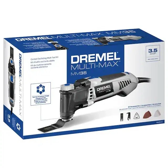 Dremel Multi-Max MM35 Corded Oscillating Multi-Tool Kit + Bonus Attachments NEW
