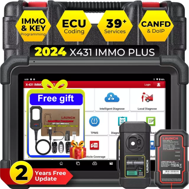 2024 Launch X431 IMMO PLUS Key Programming Tool Full System Diagnostic Scanner