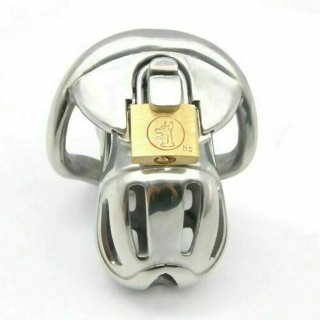 Cage De Chasteté Métallique Pour Homme Avec Cadenas - Étireur Testiculaire, Accessoire BDSM