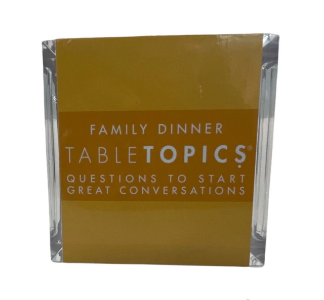 NEW TABLE TOPICS Family Dinner Questions to Start Great Conversations