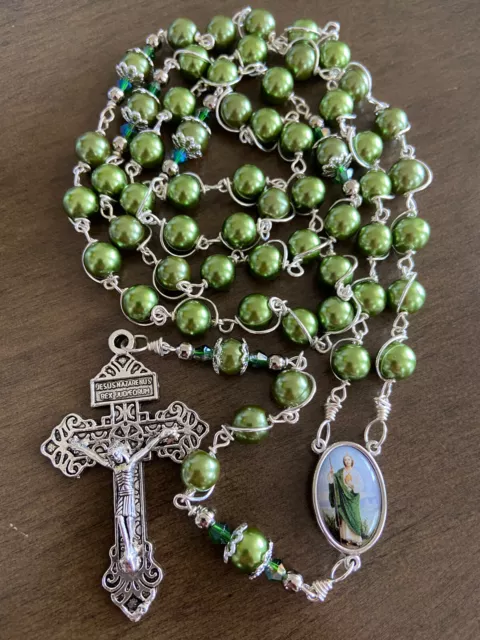 St. Jude Catholic Rosary-unbreakable Rosary - Handmade