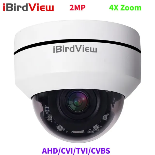 1080P HD AHD/CVI/TVI/CVBS 4-in-1 PTZ Dome IR Camera 4X Optical Zoom Night Vision