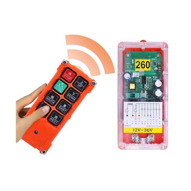 Crane Wireless Remote Control 8 Buttons Industrial Channel Hoist Remote Contr...