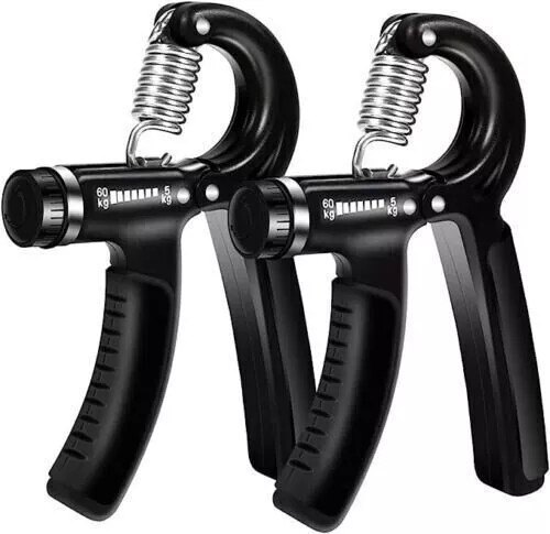 5-60KG Adjustable Hand Grip Strengthener | Wrist Forearm Gripper Exerciser | UK