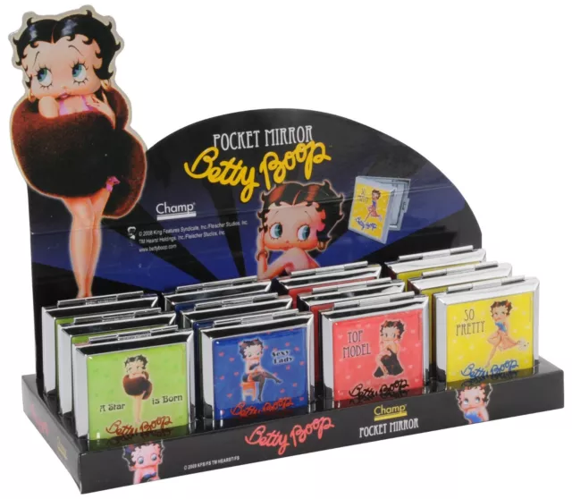 Specchio Quadrato Da Borsetta Betty Boop