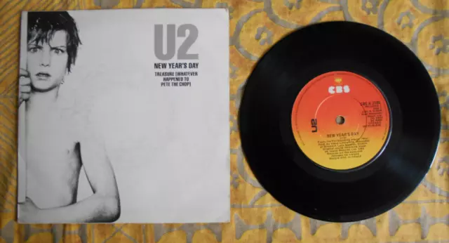U2 New Year's Day - 7" Irl U.k.t.m. Copy In Great Shape - Very Rare