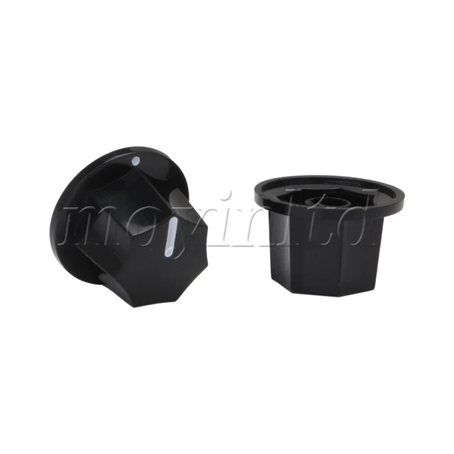 15PCS Black Guitar JB Bass Knobs Potentiometer Control Knob Volume Audio