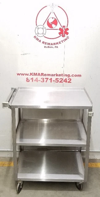 LAKESIDE 311 STAINLESS STEEL MEDICAL UTILITY CART, 24" x 16" x 32"