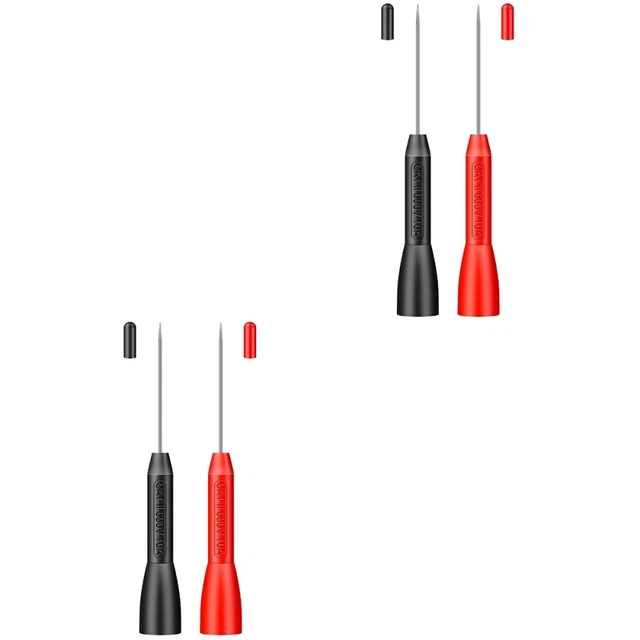 2 paia sonda multimetro ottone nichelato per tester cavi USB auto