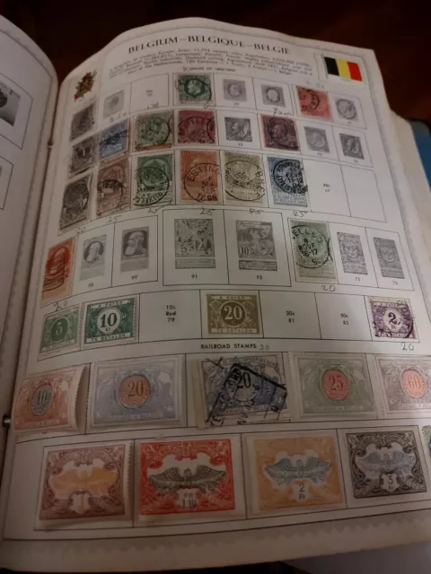 Belgium Magnificent Stamp Collection 1849 Forward In Minkus Album Pages..SUPER+