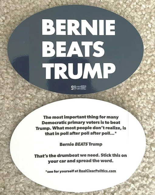 Bernie Sanders Official Campaign Bumper Sticker 2020 President Senator Vermont
