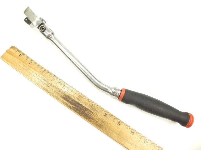 Snap-On Tools 3/8" Drive Flex Head Ratchet Bent Handle Usa Socket Wrench Fhbf80