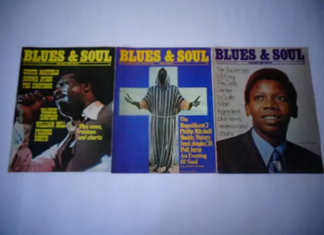 3 x Blues & Soul International Music Review Magazine 1971-72 #72-74