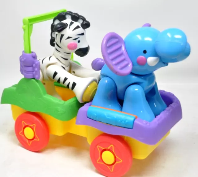 Fisher-Price Amazing Animals Go Choo Choo Train Zebra Elephant Car 2