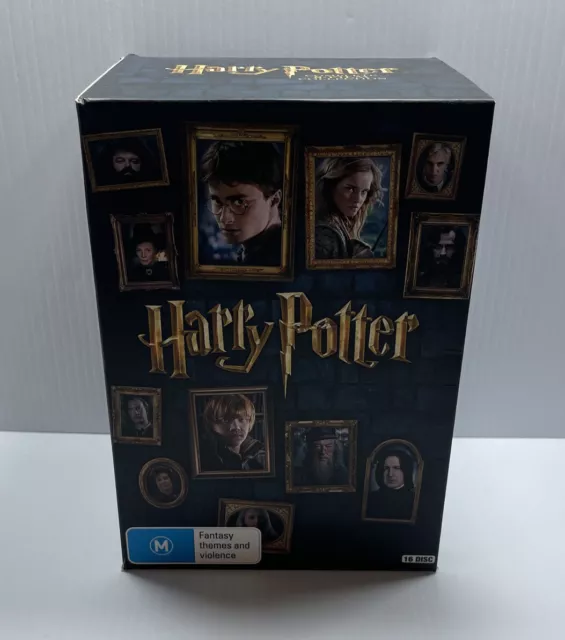 Harry Potter Complete 8 Film Collection 16 DVD Disc Fantasy Kids Movie Box  Set M
